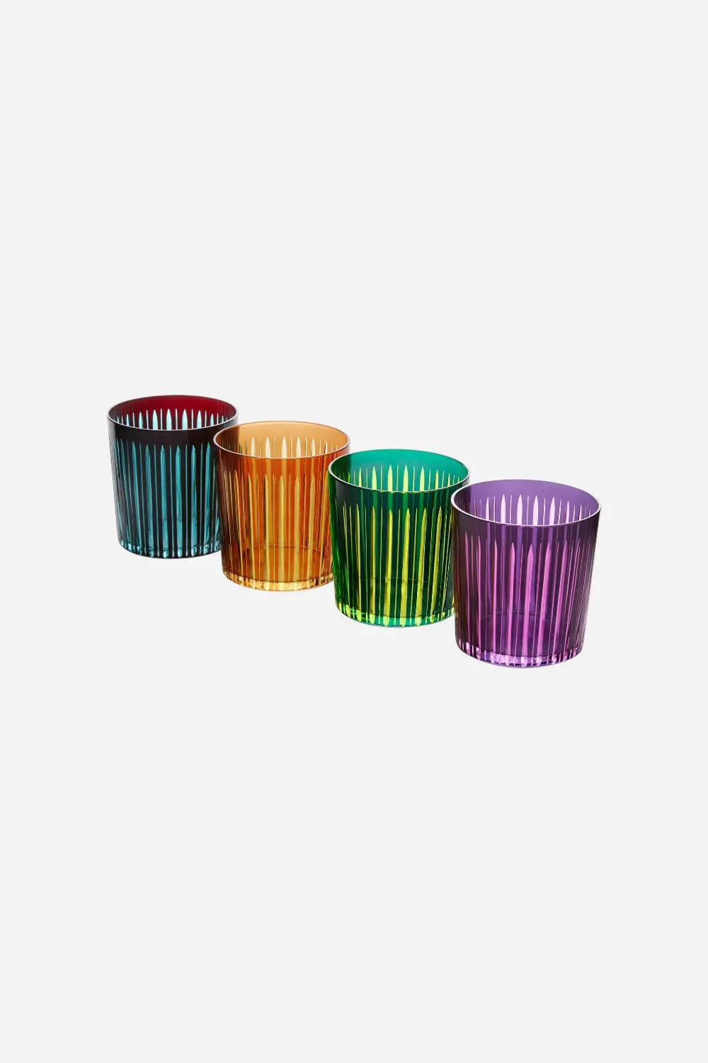 L'object Prism Double Old Fashioned Glasses - Assorted Set Of 4 2