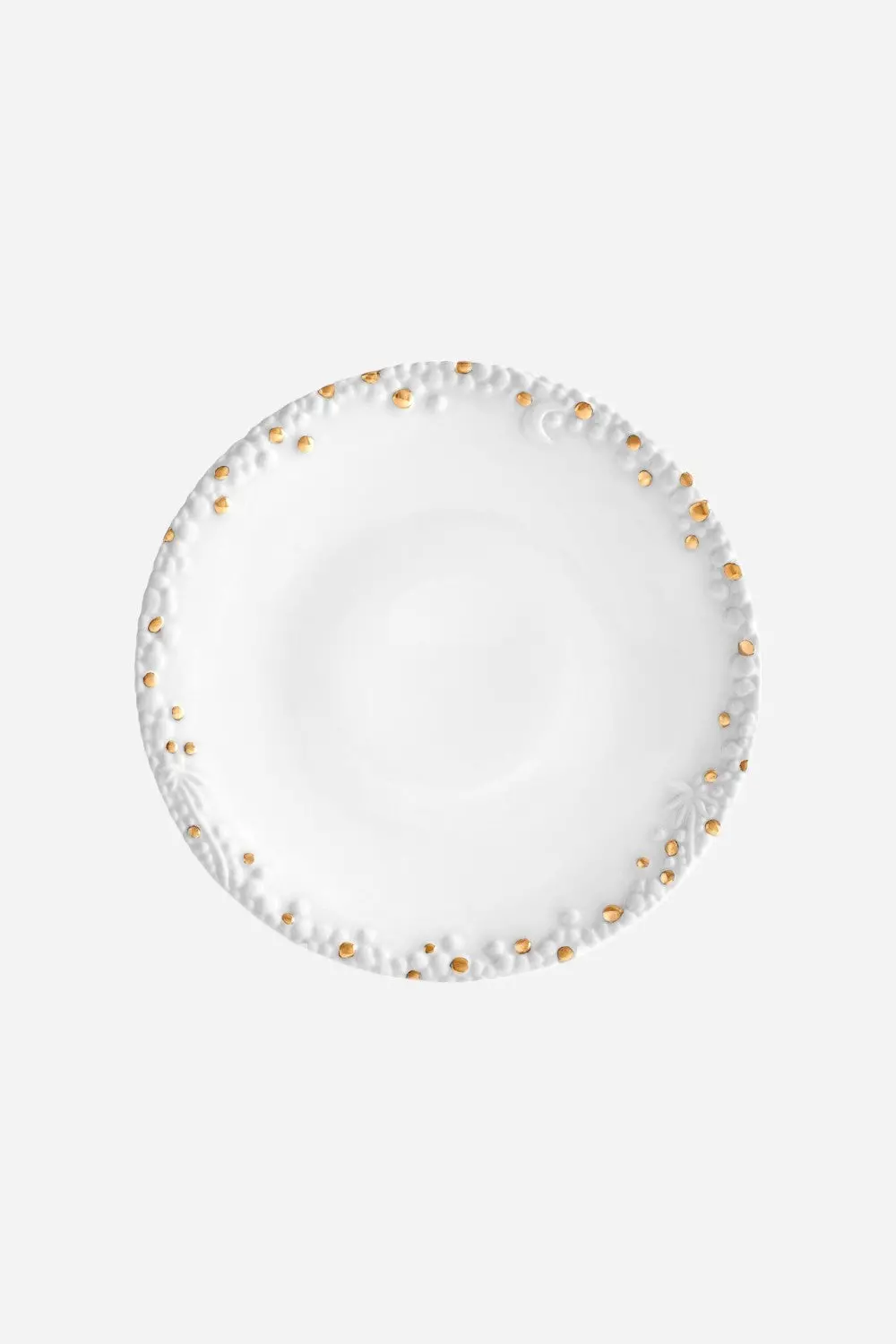 L'objet Haas Mojave Dessert Plate In White/Gold 1