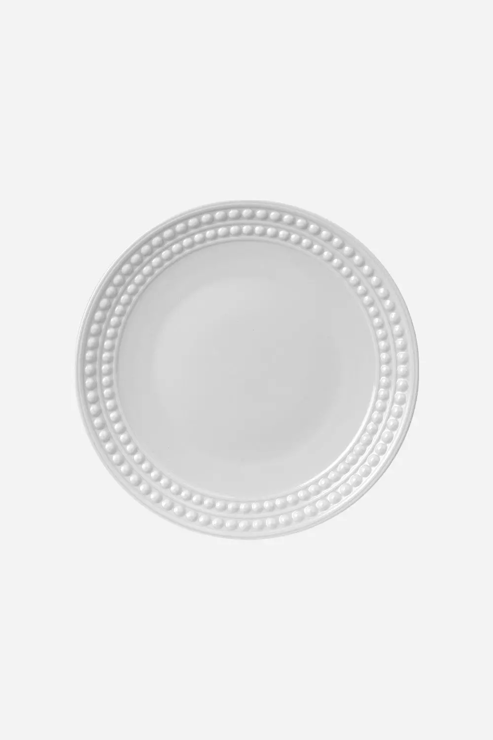 L'objet Perlée Dessert Plate In White 1