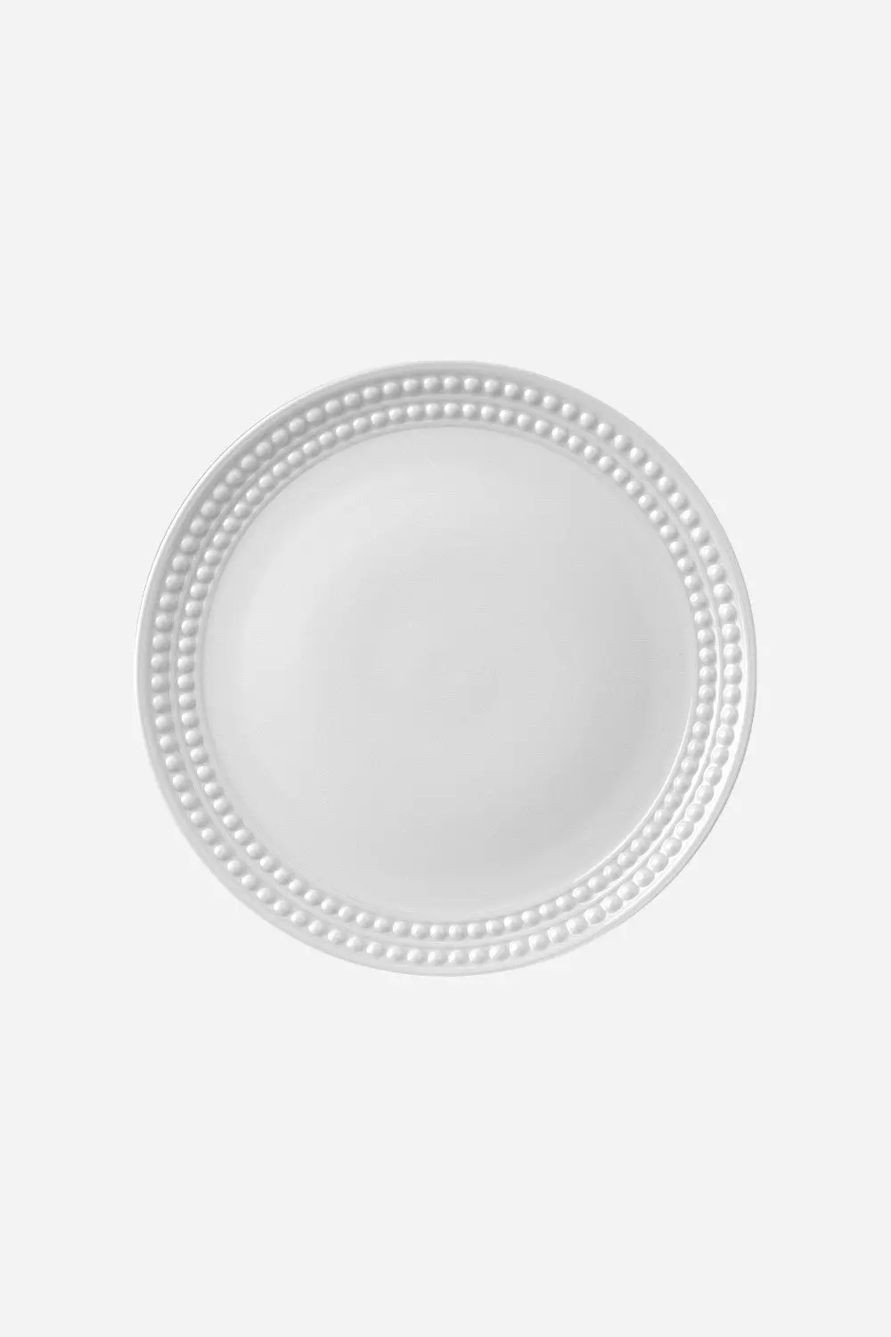 L'objet Perlée Dinner Plate In White 1