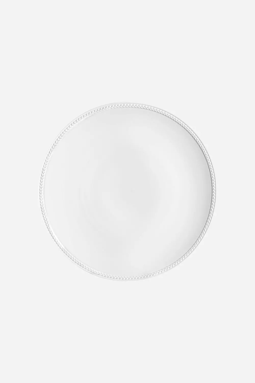 L'objet Soie Tressée Dinner Plate In White 1
