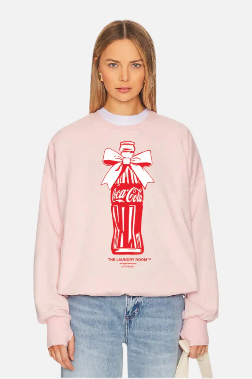 Laundry Room Coca Cola Bow Jump Jumper In Blush Pink 1