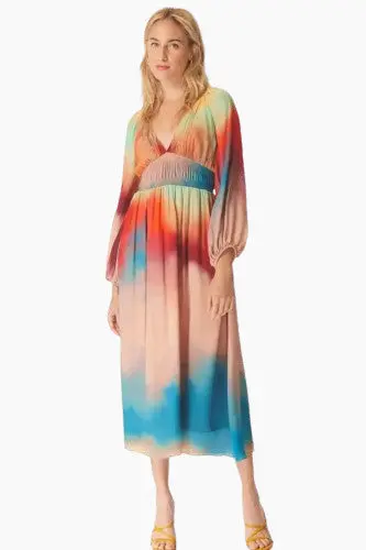 Gilner Farrar Lauren Dress In Blue Lagoon 1