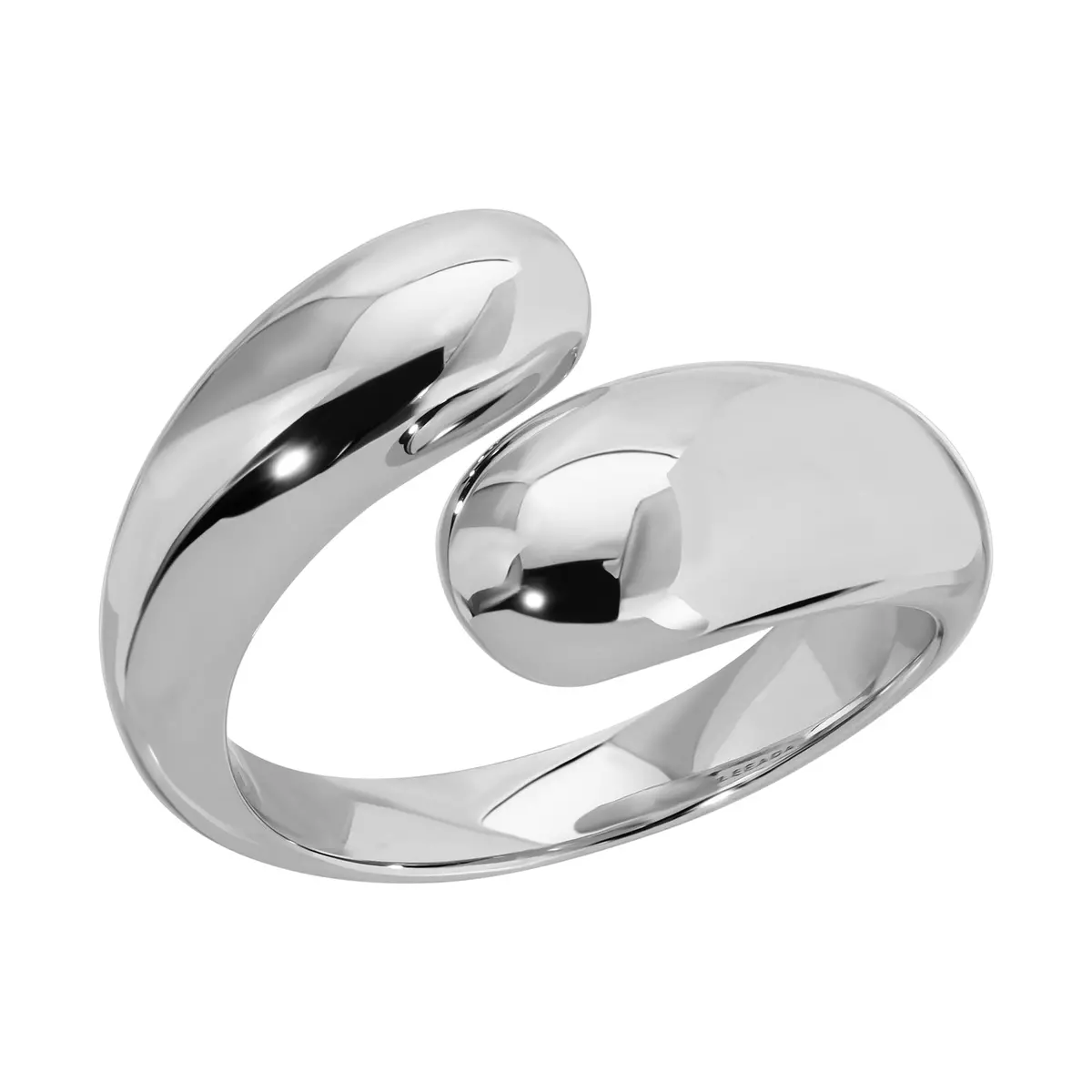 Leeada Realm Wrap Ring In Silver - Size 7 1