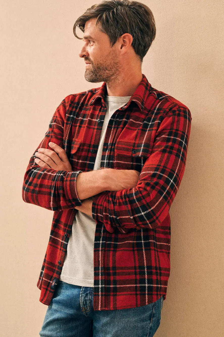 Faherty Legend™ Sweater Shirt In Homeward Bound Plaid 1