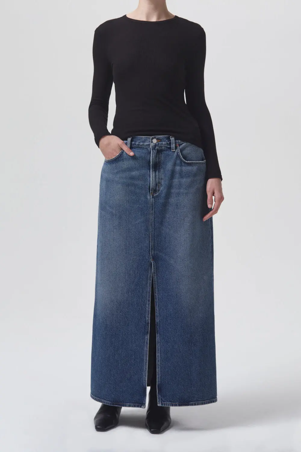 Agolde Leif Maxi Skirt In Swing 1