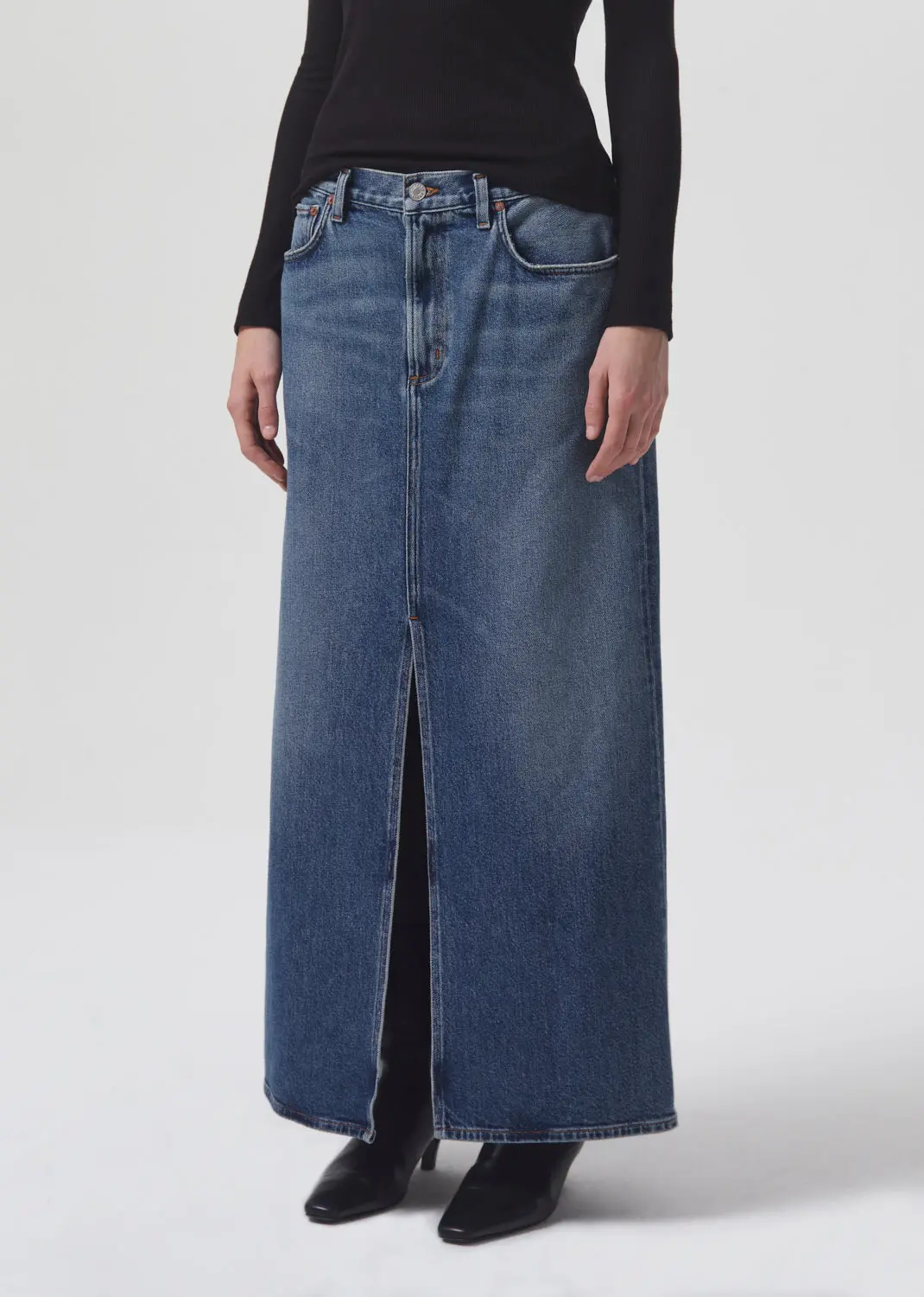 Agolde Leif Maxi Skirt In Swing 4