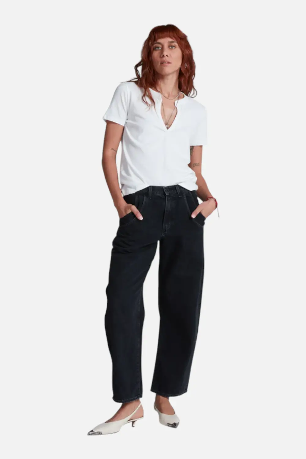 Askkny Women's Lenox Jean In Double Stone 1