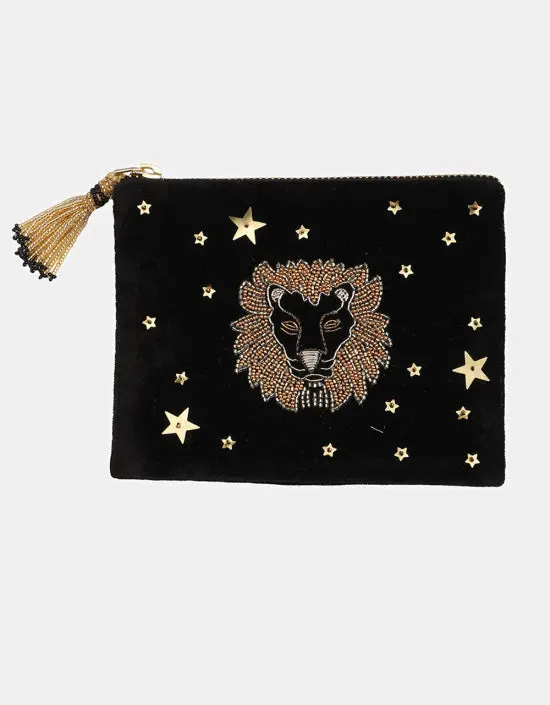 Olivia Dar Leo Astrology Pouch Jewelry Bag In Small 1
