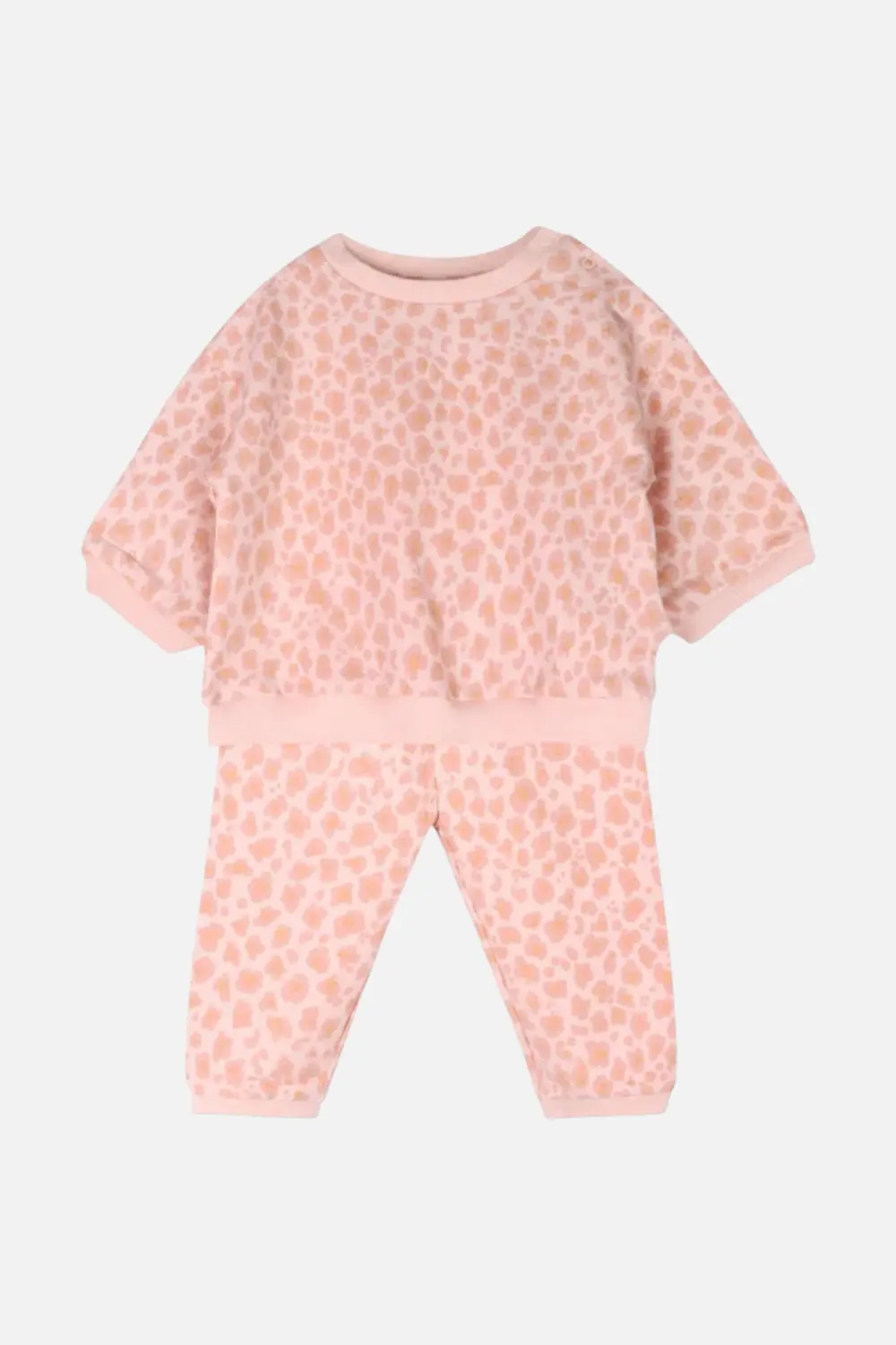 Viverano Leopard Baby Sweatshirt & Jogger Set 1
