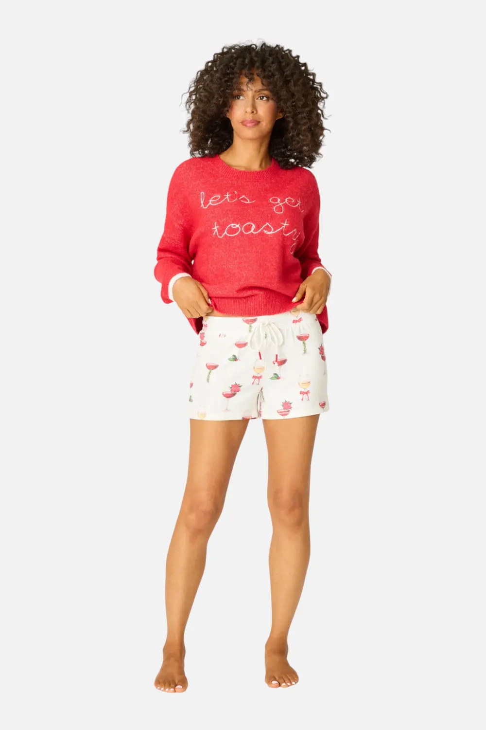 Pj Salvage Let's Get Toasty Shorts In Ivory 1