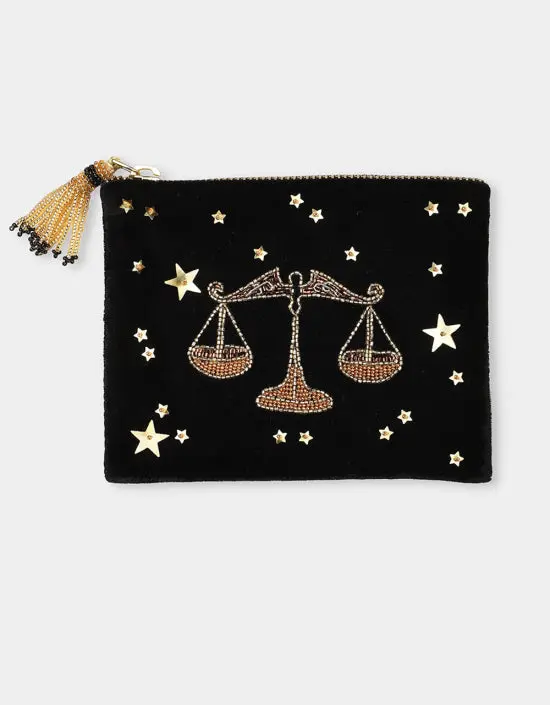Olivia Dar Libra Astrology Pouch Jewelry Bag In Small 1