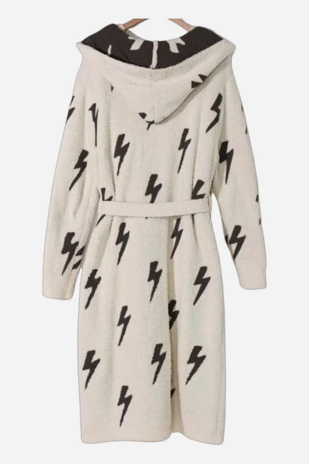 Local Beach Lightning Bolt Robe In Black 1