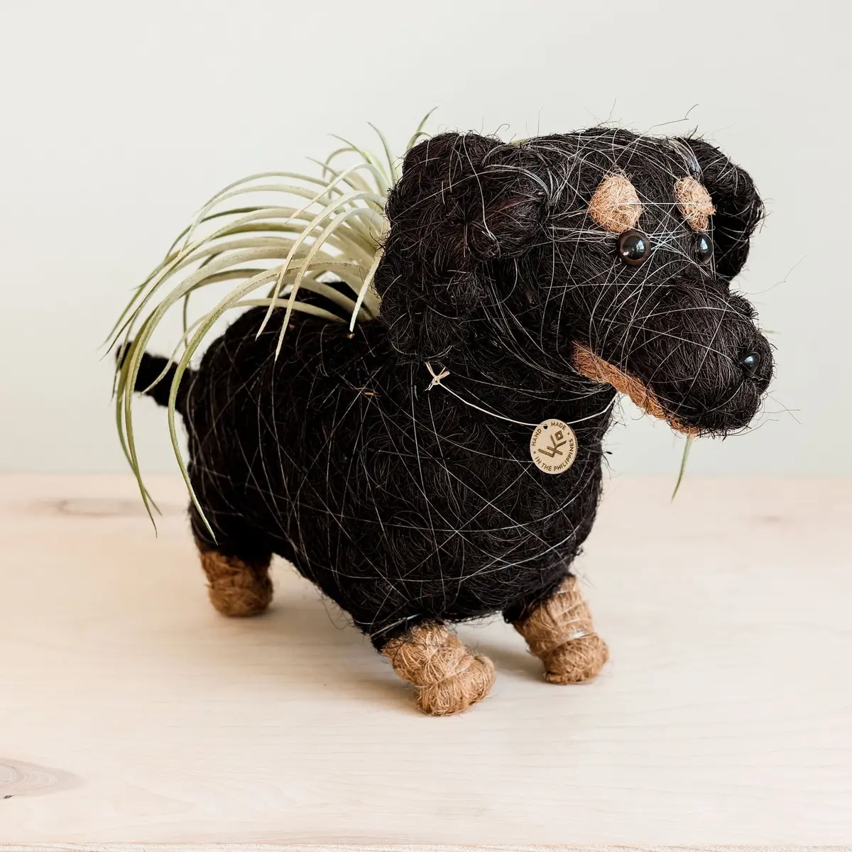 Likha Coco Coir Pots Dachshund Dog Planter 2
