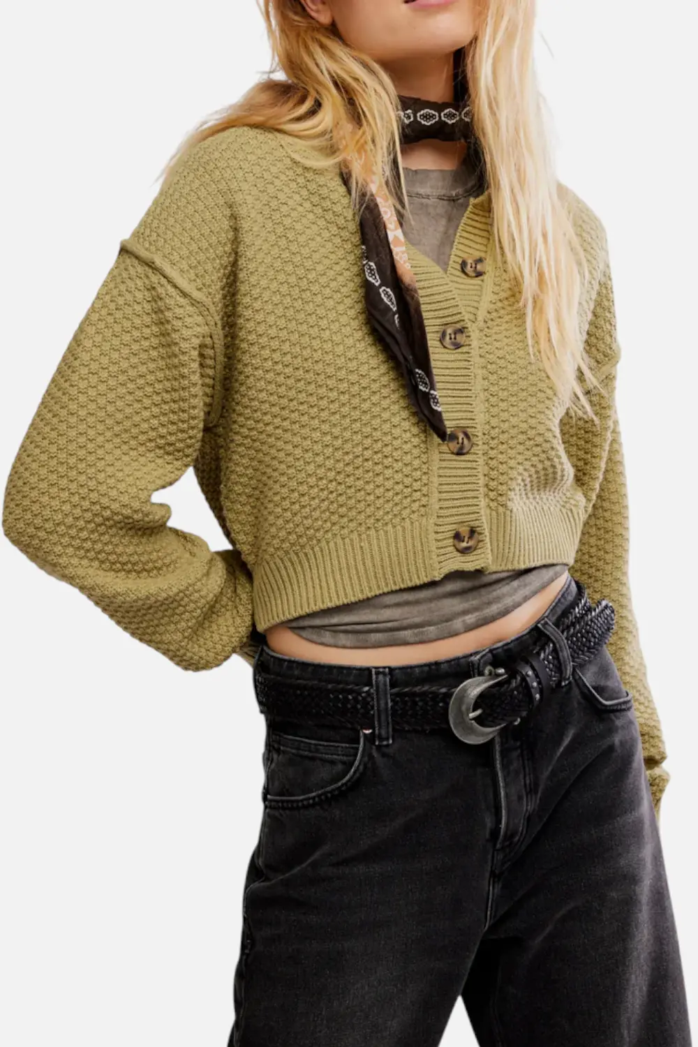 Free People Lila Cardi In Whispering Willow 1