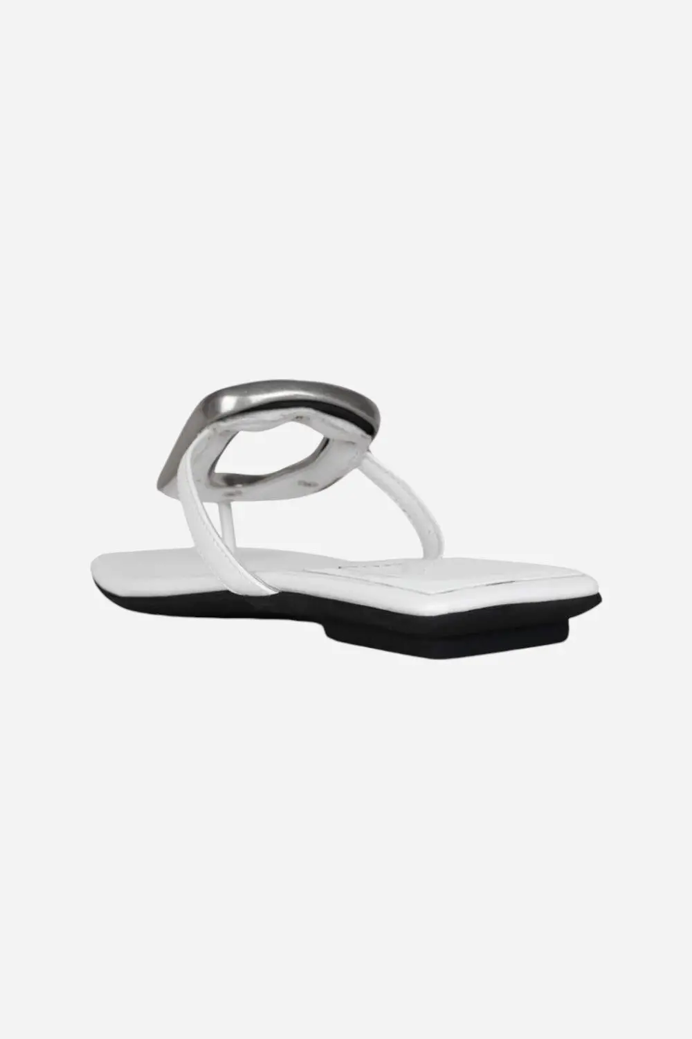 Jeffrey Campbell Linques-2 Sandals In White Silver 3