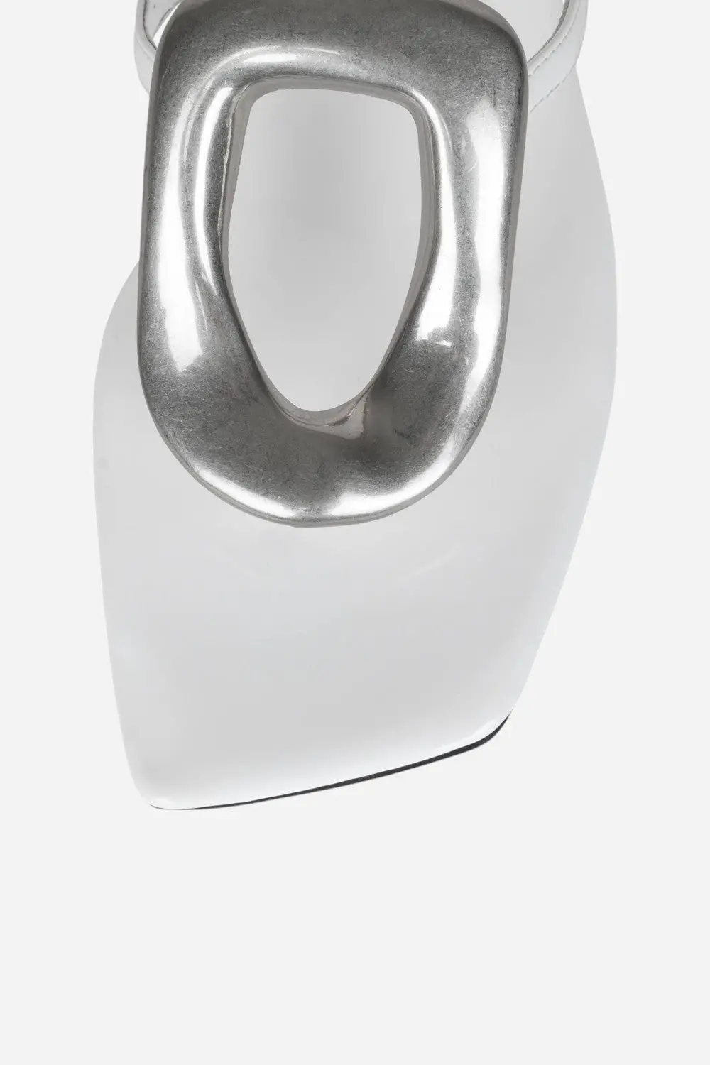 Jeffrey Campbell Linques-2 Sandals In White Silver 4