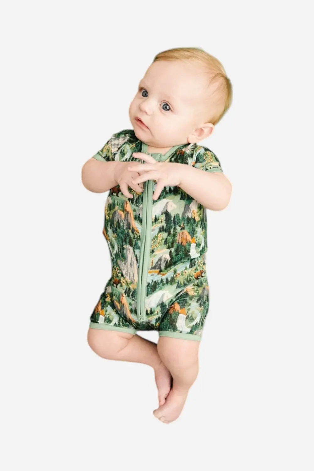 Little One Shop National Park Bamboo Short Romper 1