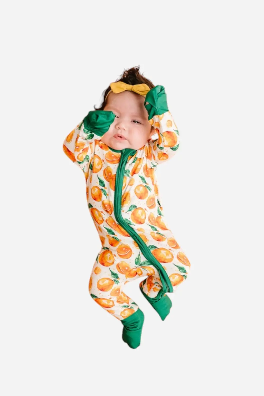 Little One Shop Orange Splash Bamboo Sleeper 1