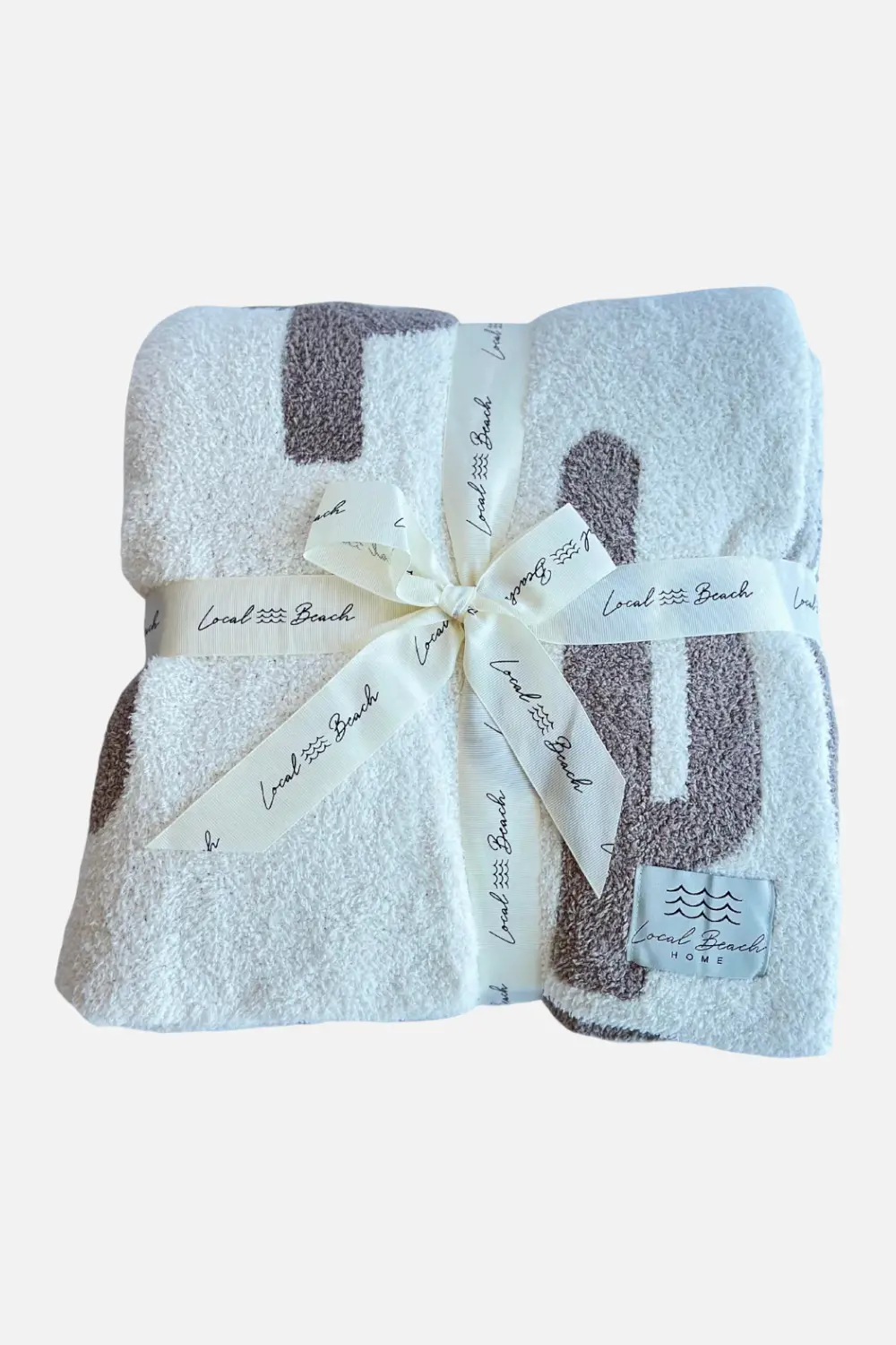 Local Beach Cactus Home Blanket In Taupe 1