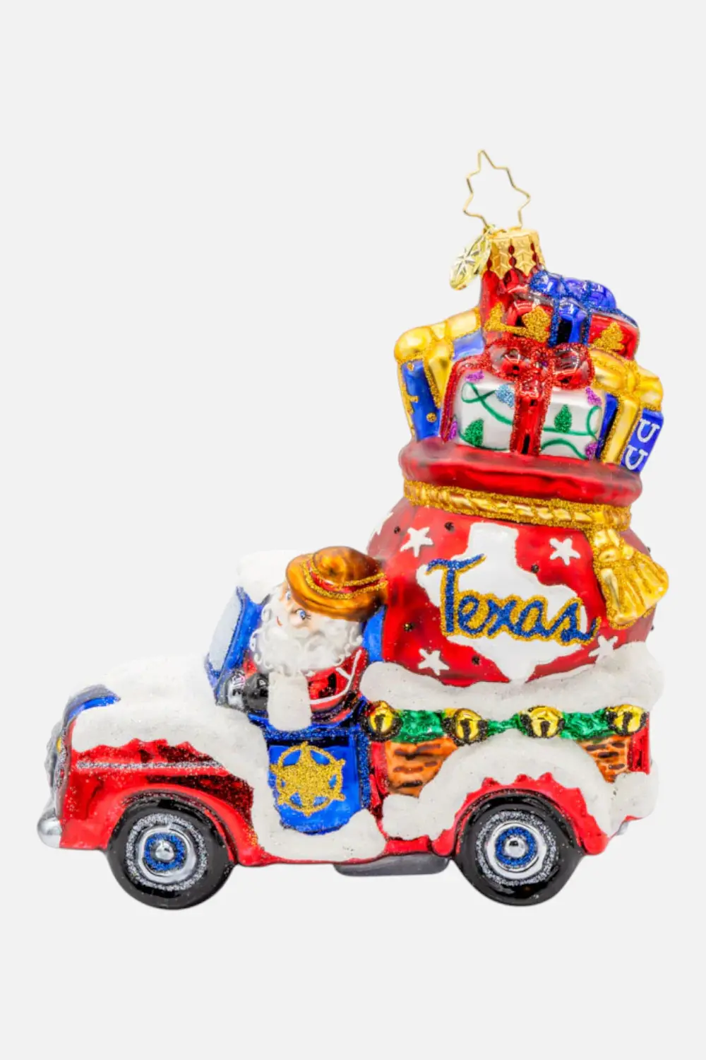 Lone Star Santa Cruiser Ornament 1