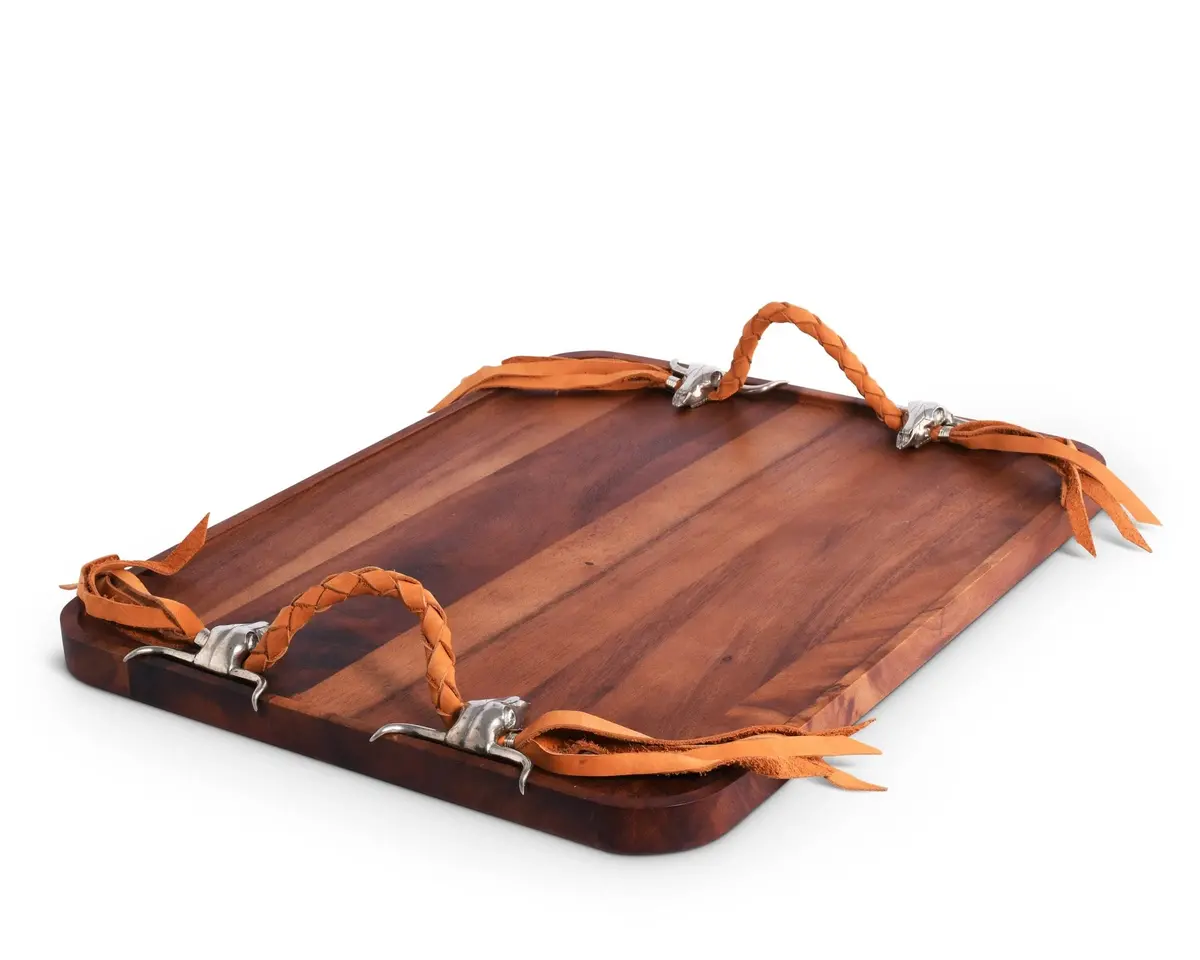 Long Horn Skull Breakfast Tray 1