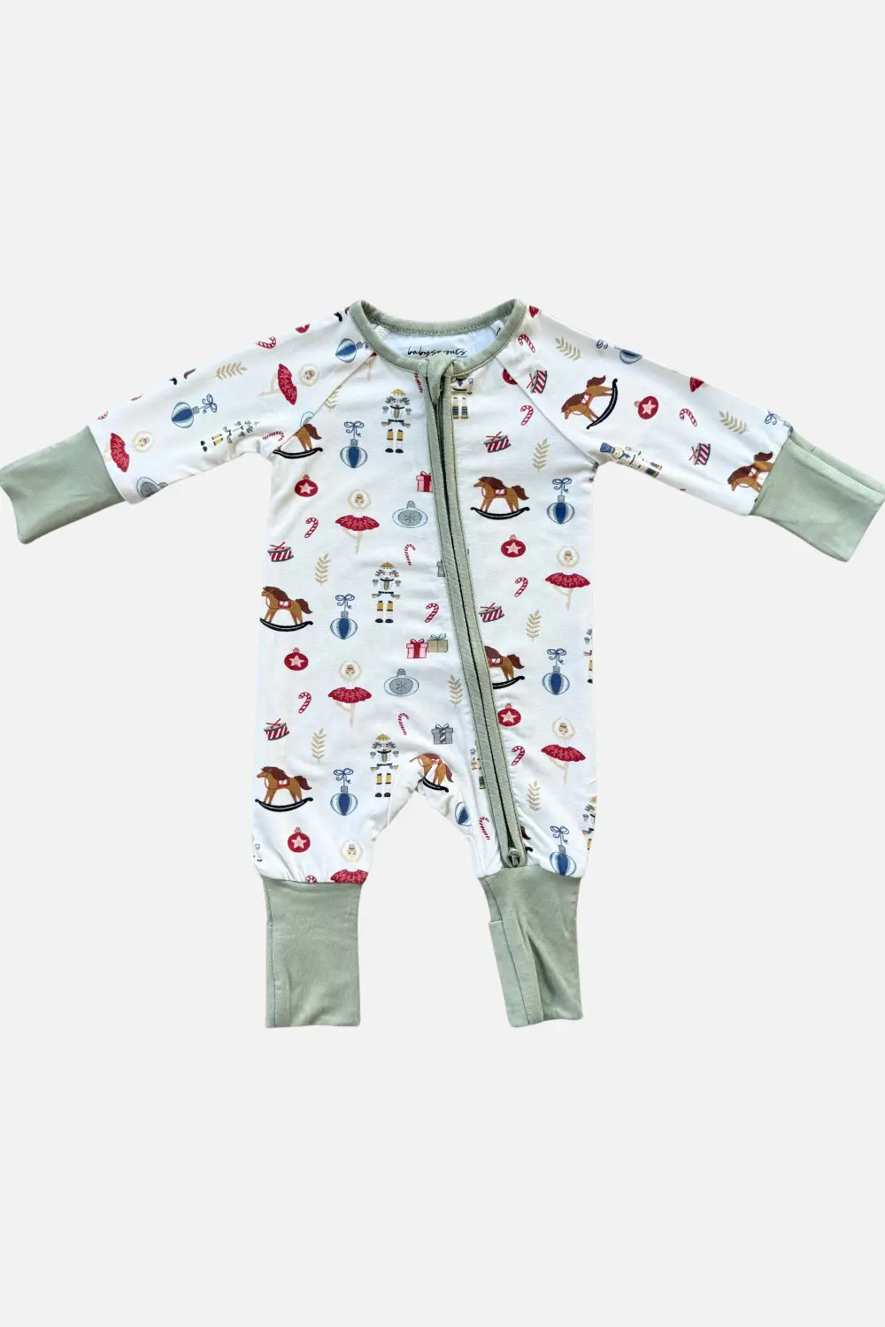 Babysprouts Long Sleeve Zip Romper Nutcracker 1