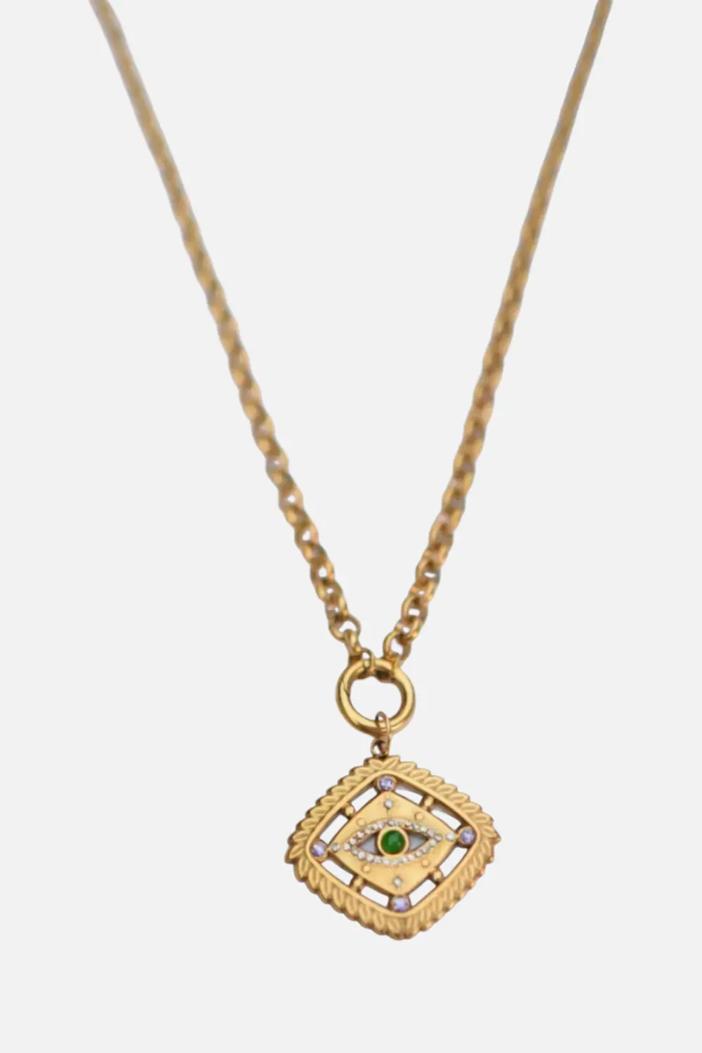 Farrah B The Lookout Necklace In Gold 1
