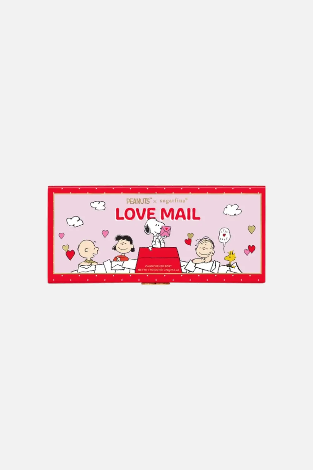 Sugarfina X Peanuts Love Mail 3 Piece Peanuts Bento Box 1