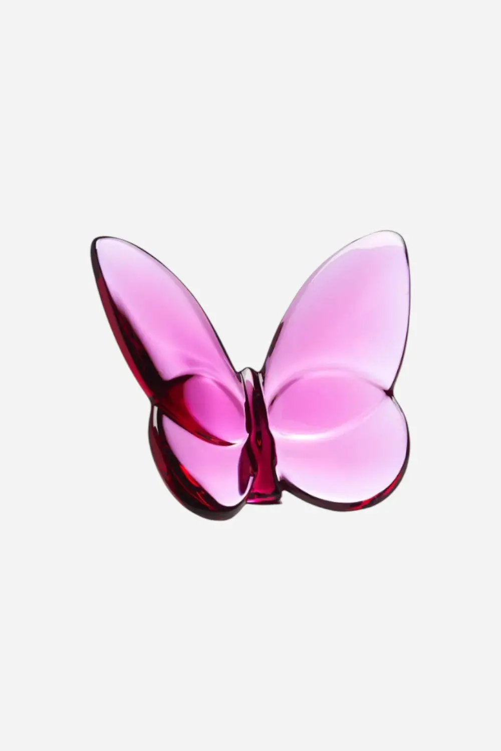 Baccarat Lucky Butterfly Papillon In Peony Pink 1