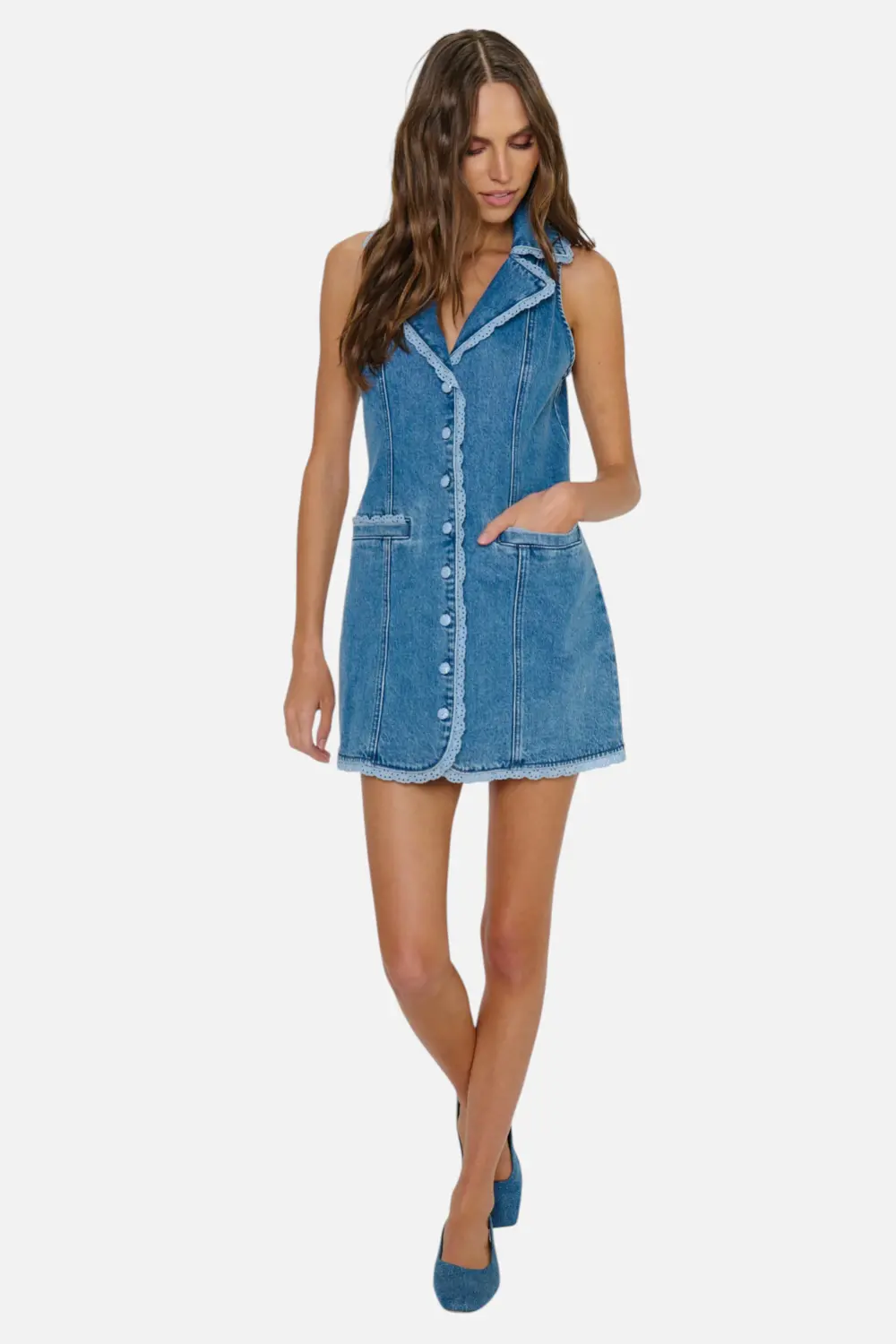 Show Me Your Mumu Maddox Dress In Waterfall Blue 1