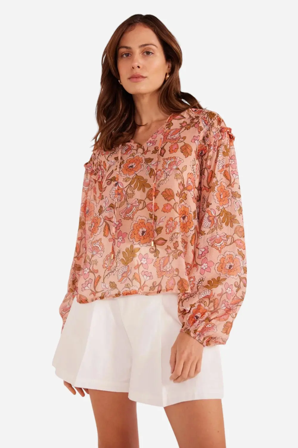 Minkpink Amelia Long Sleeve Blouse 1