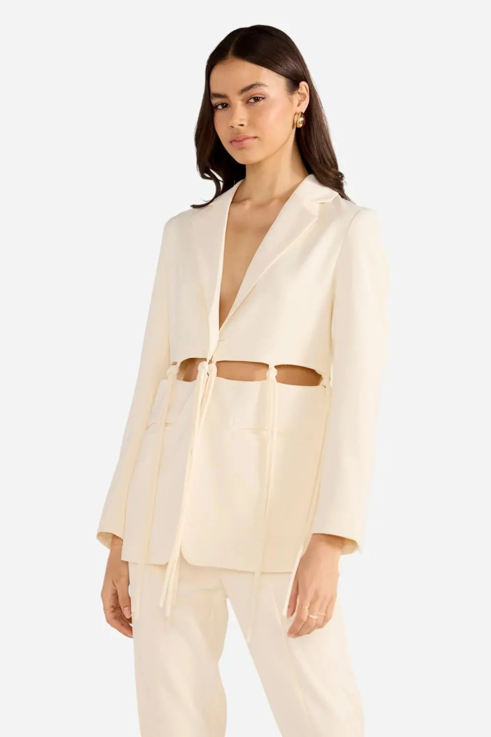 Minkpink Maeve Tie Blazer 1
