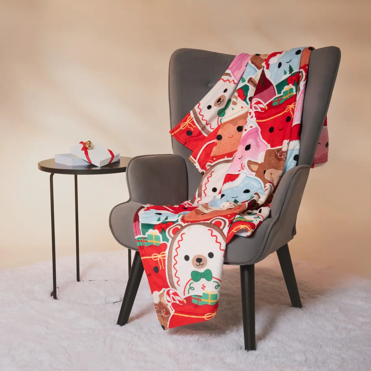 Squishmallows Holiday Throw Blanket 1