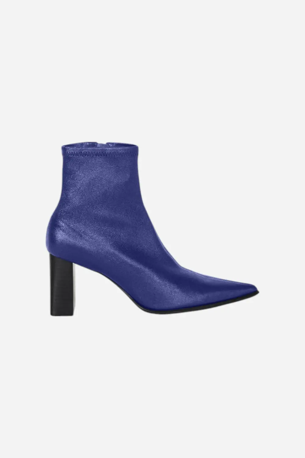 Intentionally Blank Maggie Heeled Ankle Bootie In Galaxy Leather 1