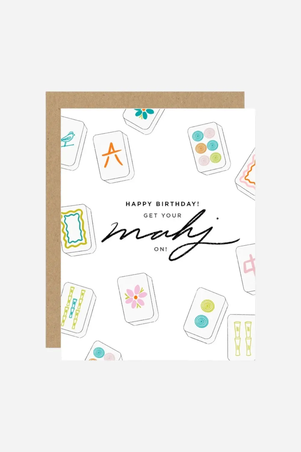Mahjong Birthday Card 1