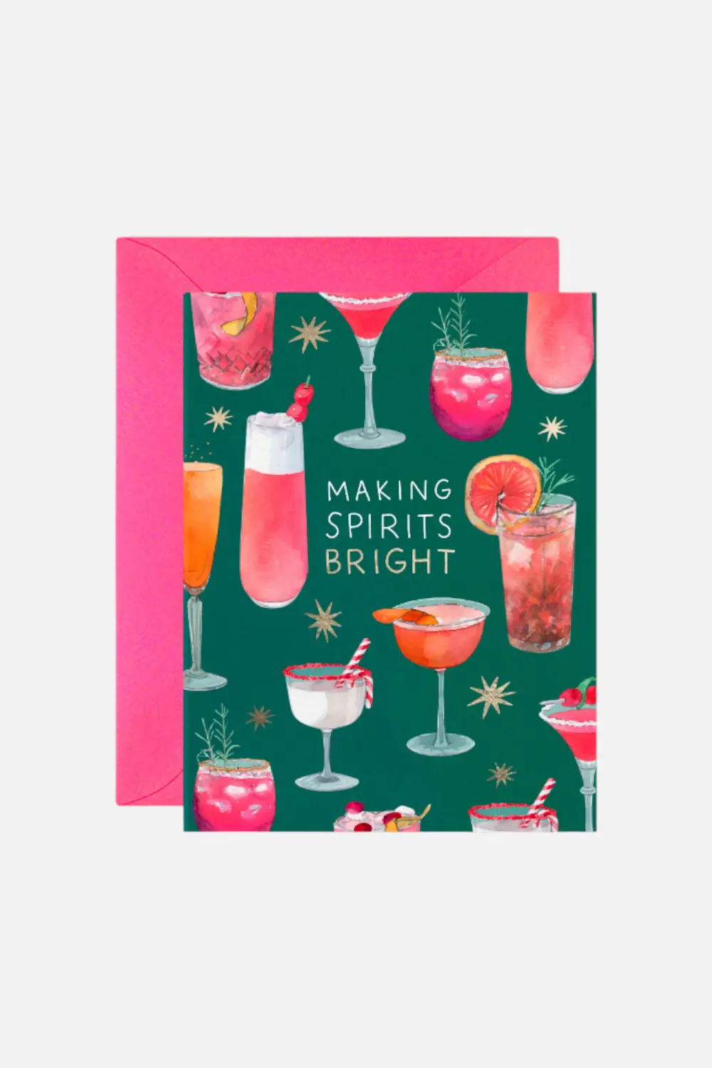 Making Spirits Bright Greeting Card 1