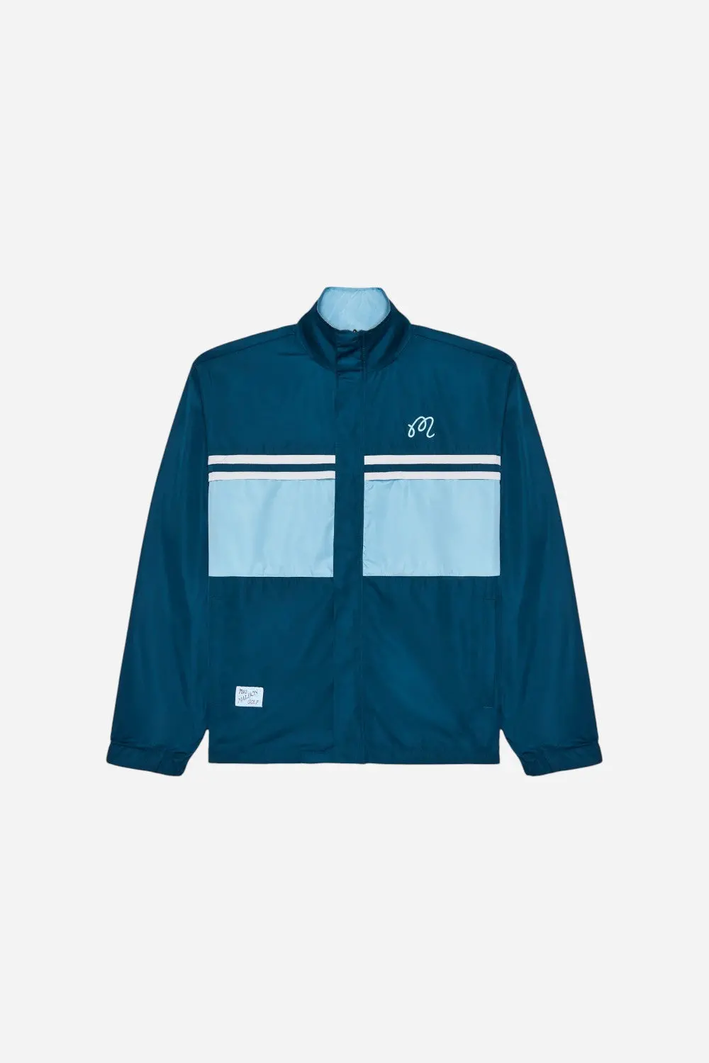 Malbon Golf Costanzo Windbreaker In Ocean 1