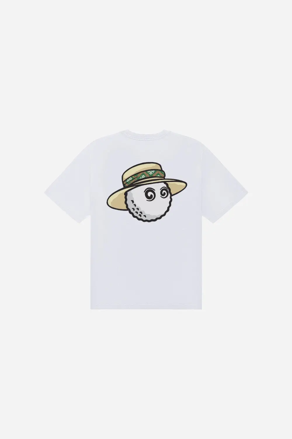 Malbon Golf Vacation Club Tee In White 1