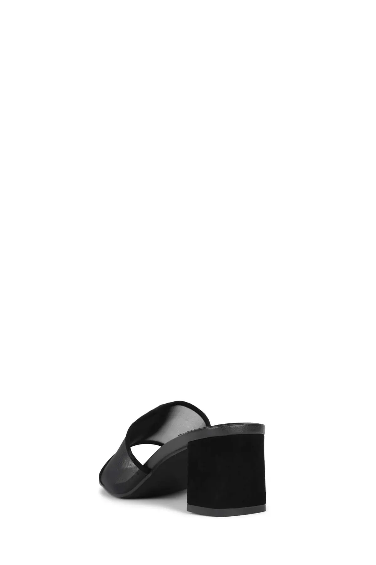 Jeffrey Campbell Malinin Mesh Sandals In Black Suede Combo 4