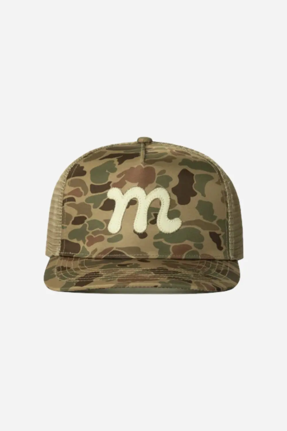Manana Hat Co. Mesh Back "M" Trucker - Camo 1