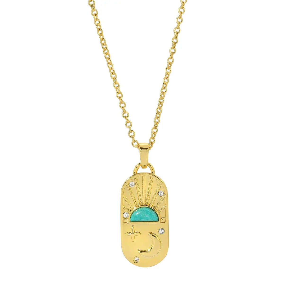 Mara Necklace In Turquoise 1
