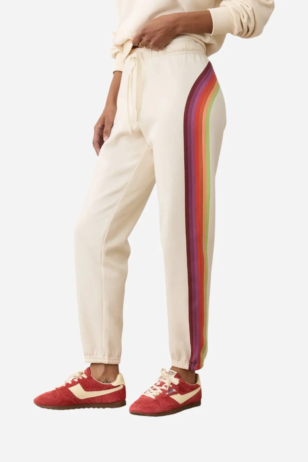 Marine Layer Cloud 9 Anytime Sweatpant In Antique White 1
