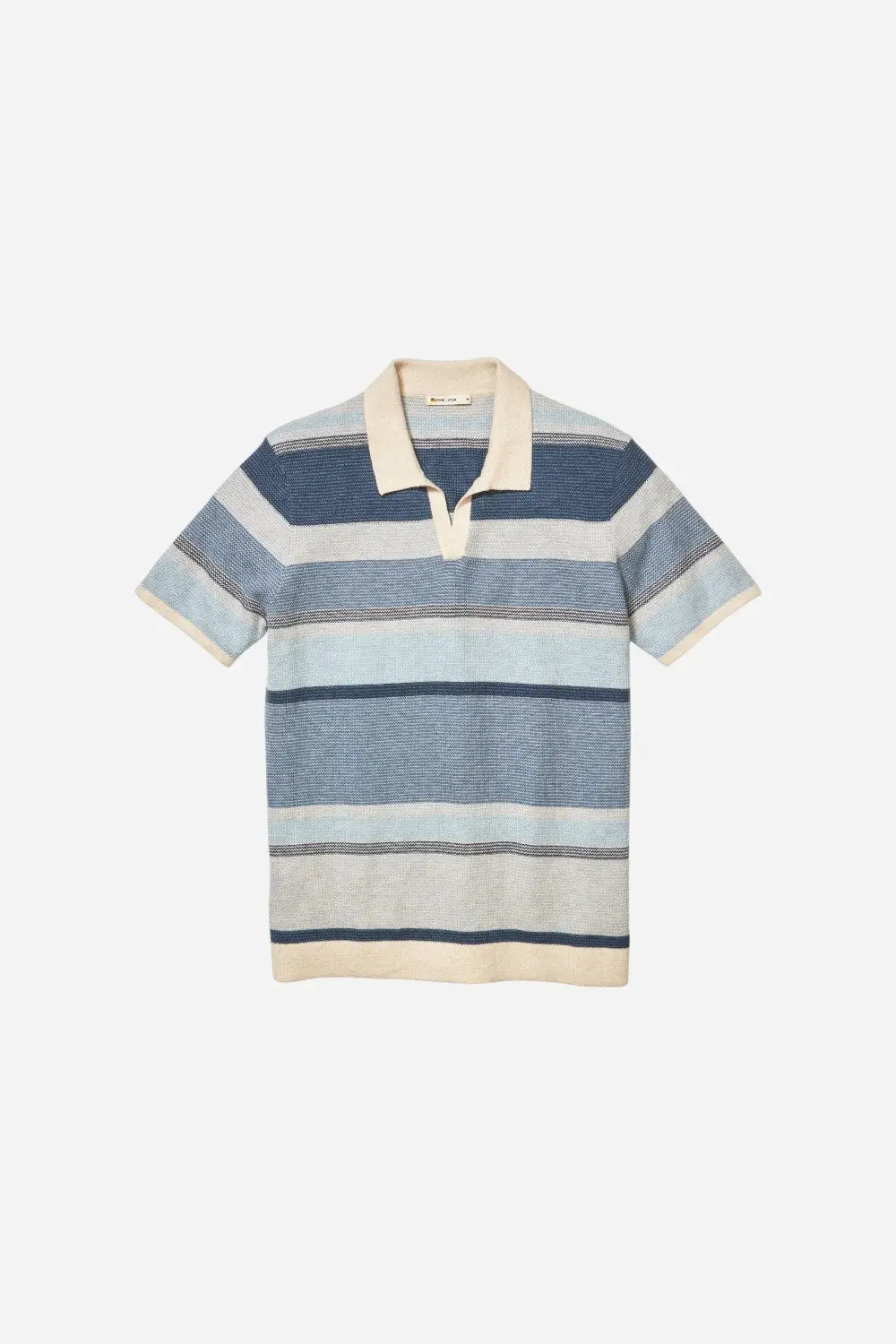 Marine Layer Liam Sweater Polo In Blue Multi 1
