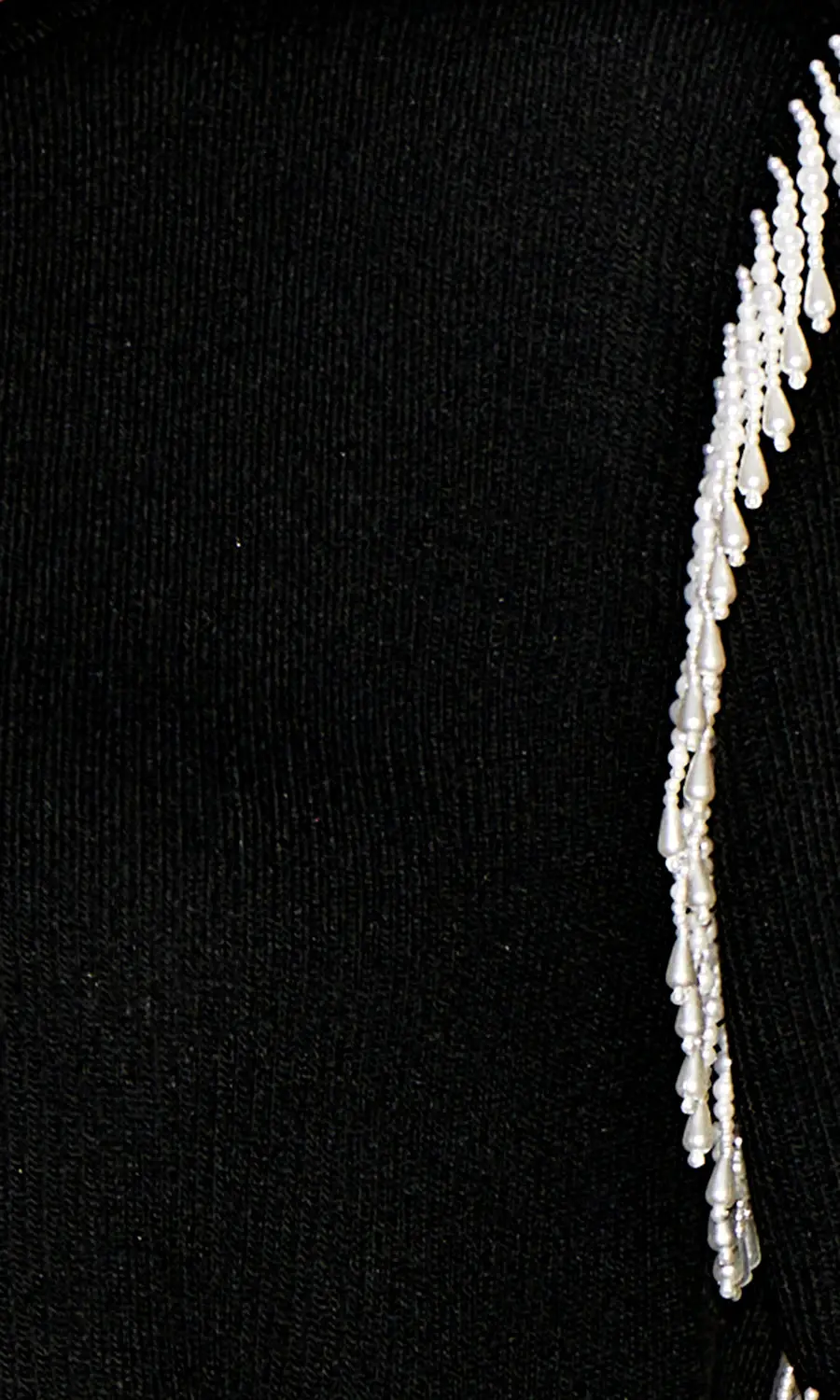 Martina Knit Top Sweater In Pearl Fringe 3