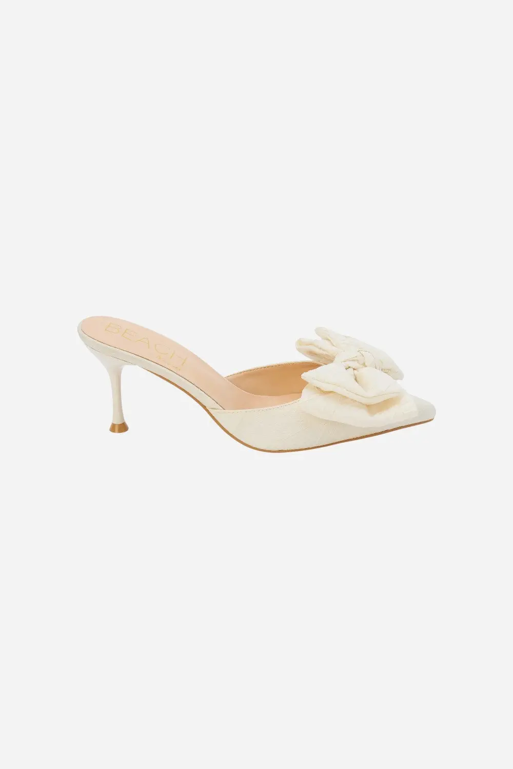 Matisse Goldie Heeled Mule In Cream 1