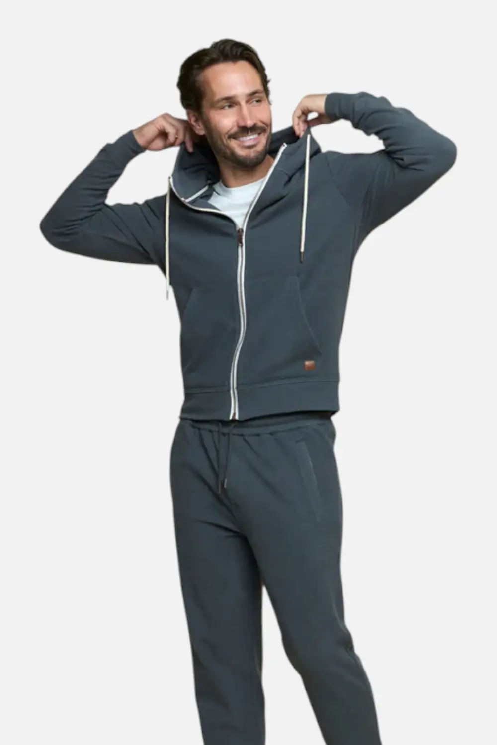 Fundamental Coast Men's Maverick Full Zip Hoodie In Smoke 1