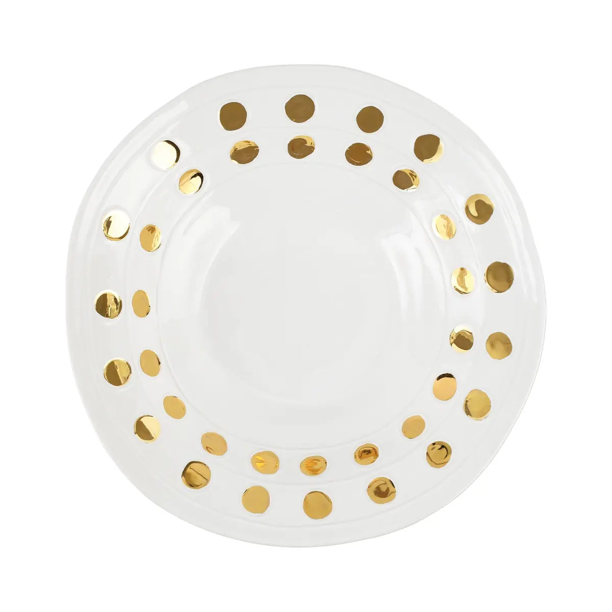 Vietri Medici Large Serving Bowl In Gold 1