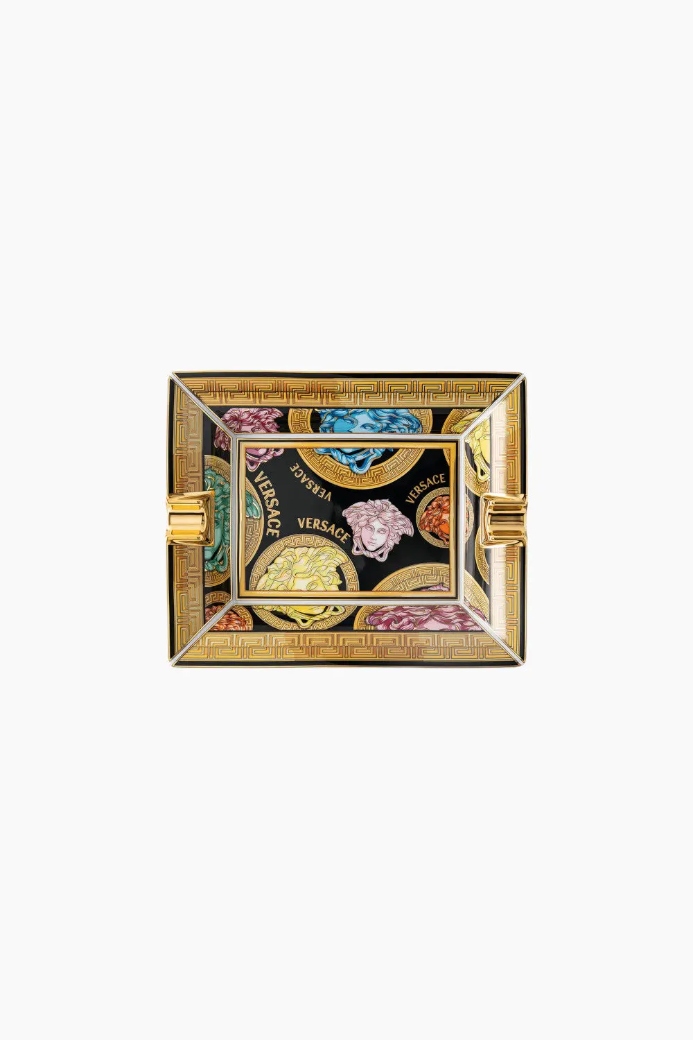 Versace Medusa Amplified Multicolor Ashtray - 6.25" 1