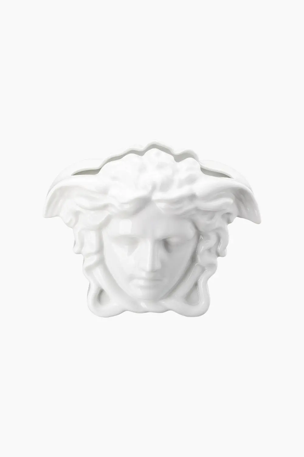Versace Medusa Grande Vase In White - 8.25" 1